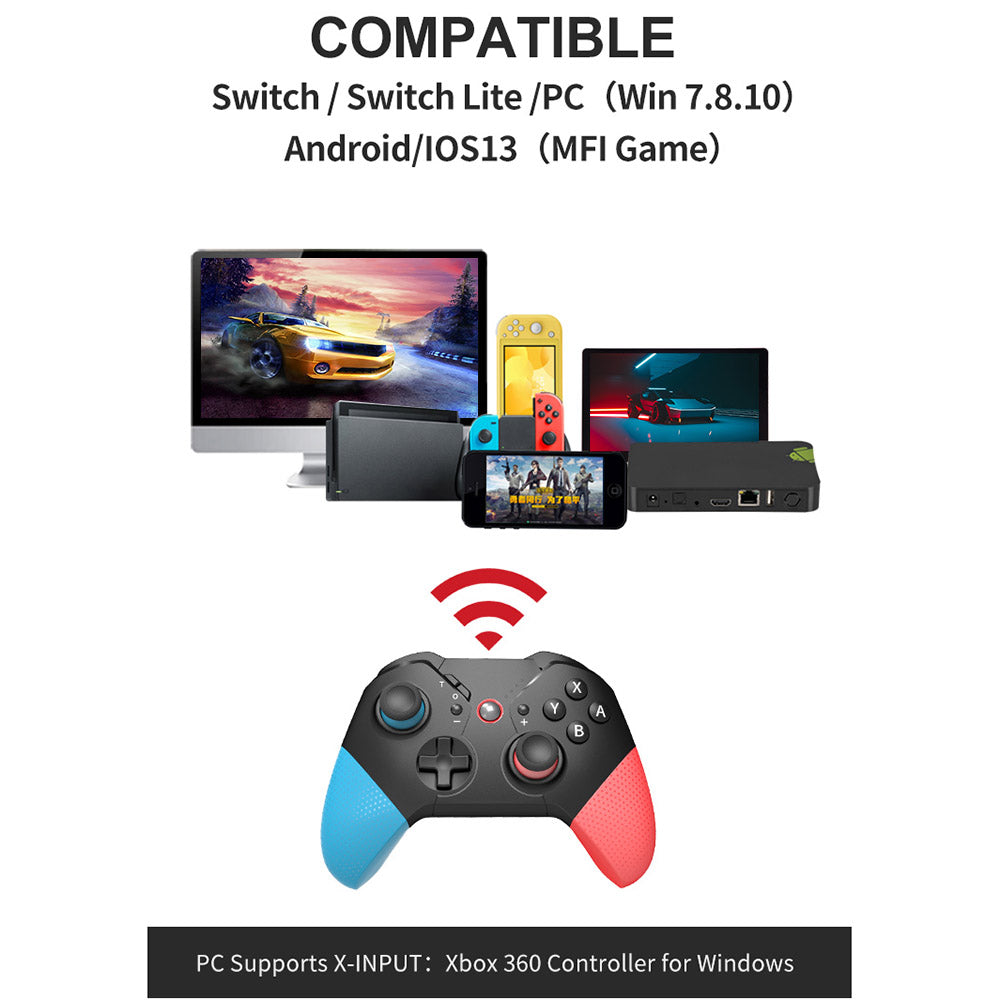 SW531 Wireless Gaming Controller for Nintendo Switch , Bluetooth Gamepad with LED Light SW531 Wireless Gaming Controller for Nintendo Switch , Bluetooth Gamepad with LED Light